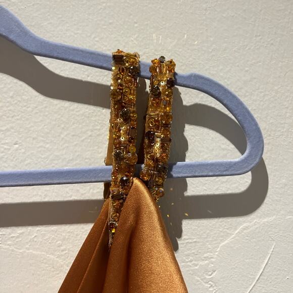 Kevan Hall beaded double strap gown - Picture 4 of 13